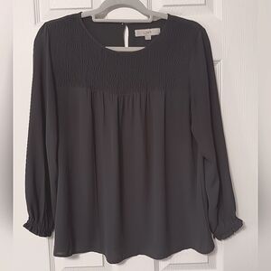 LOFT Black Blouse